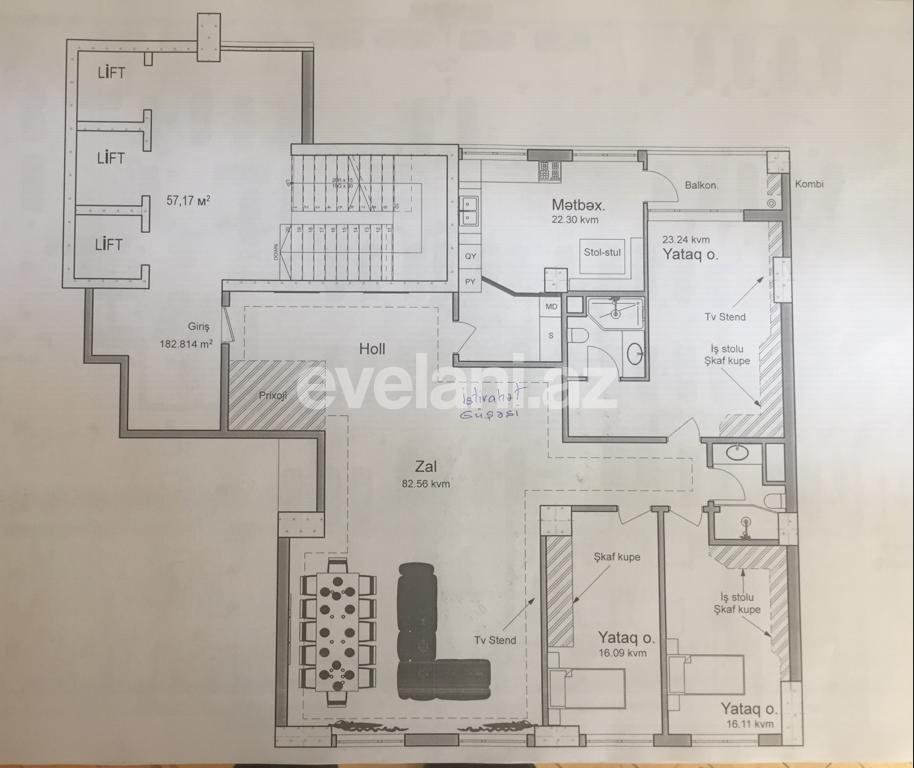Продаётся, новостройка, 4-комнаты, 190 m², Баку, Хатаинский r, Шах Исмаил Хатаи m.