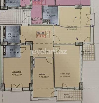 Продаётся, новостройка, 3-комнаты, 118 m², Баку, Хатаинский r, Шах Исмаил Хатаи m.