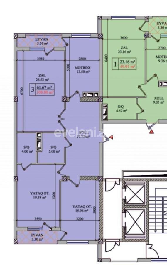 Satılır, yeni tikili, 3 otaqlı, 108 m², Bakı, Sabunçu r, Bakıxanov q, Neftçilər m.