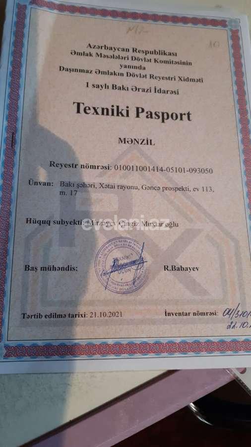 Satılır, köhnə tikili, 3 otaqlı, 72 m², Bakı, Xətai r, Həzi Aslanov m.