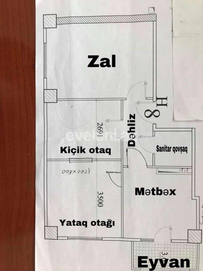 Satılır, yeni tikili, 3 otaqlı, 60 m², Bakı, Suraxanı r, Yeni Günəşli q, Həzi Aslanov m.