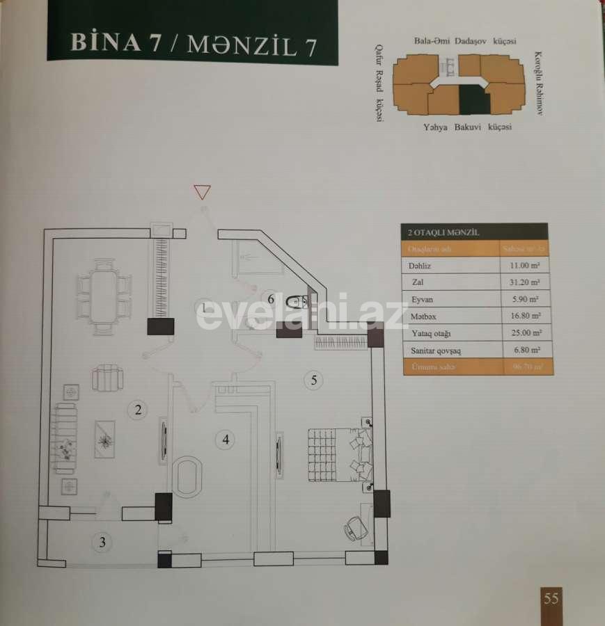 Satılır, yeni tikili, 2 otaqlı, 96.7 m², Bakı, Nərimanov r.