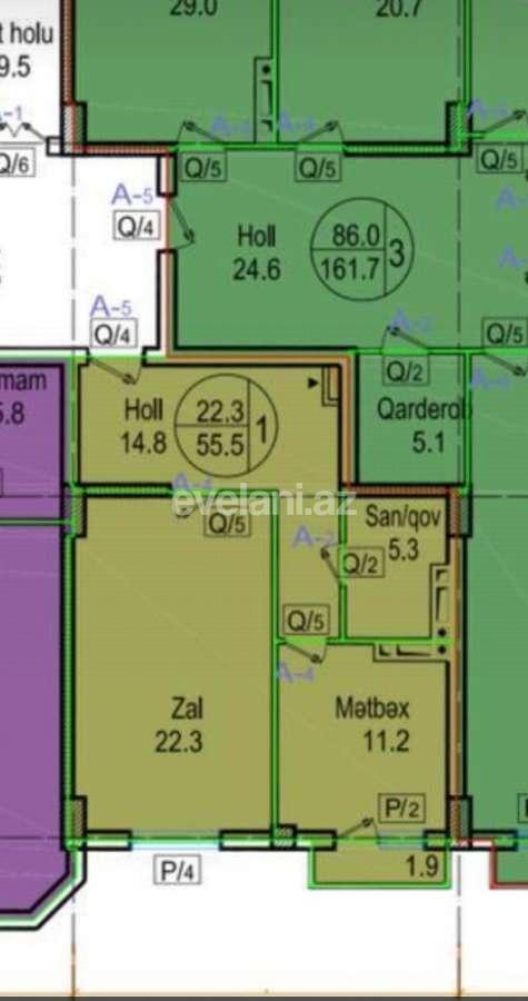 Satılır, yeni tikili, 1 otaqlı, 55.5 m², Bakı, Nərimanov r, Nəriman Nərimanov m.