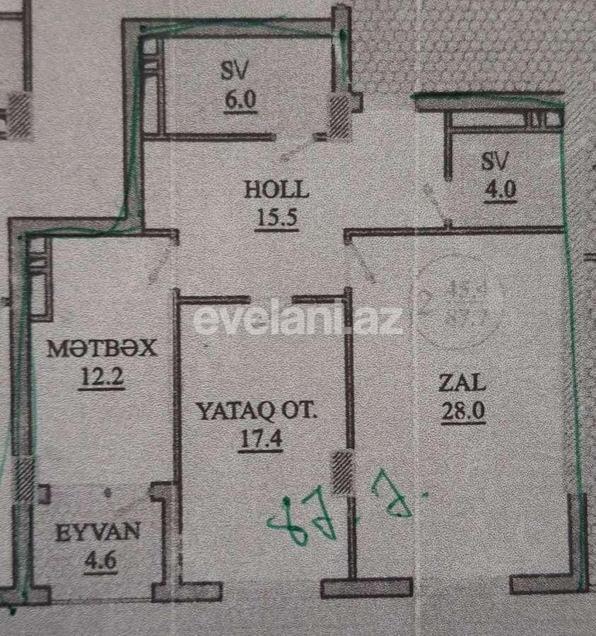 Продаётся, новостройка, 2-комнаты, 88 m², Баку, Насиминский r.