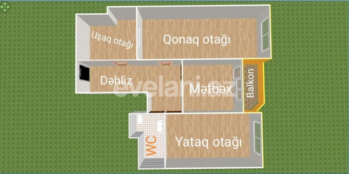 Satılır, yeni tikili, 3 otaqlı, 91.4 m², Bakı, Yasamal r, Yeni Yasamal q.