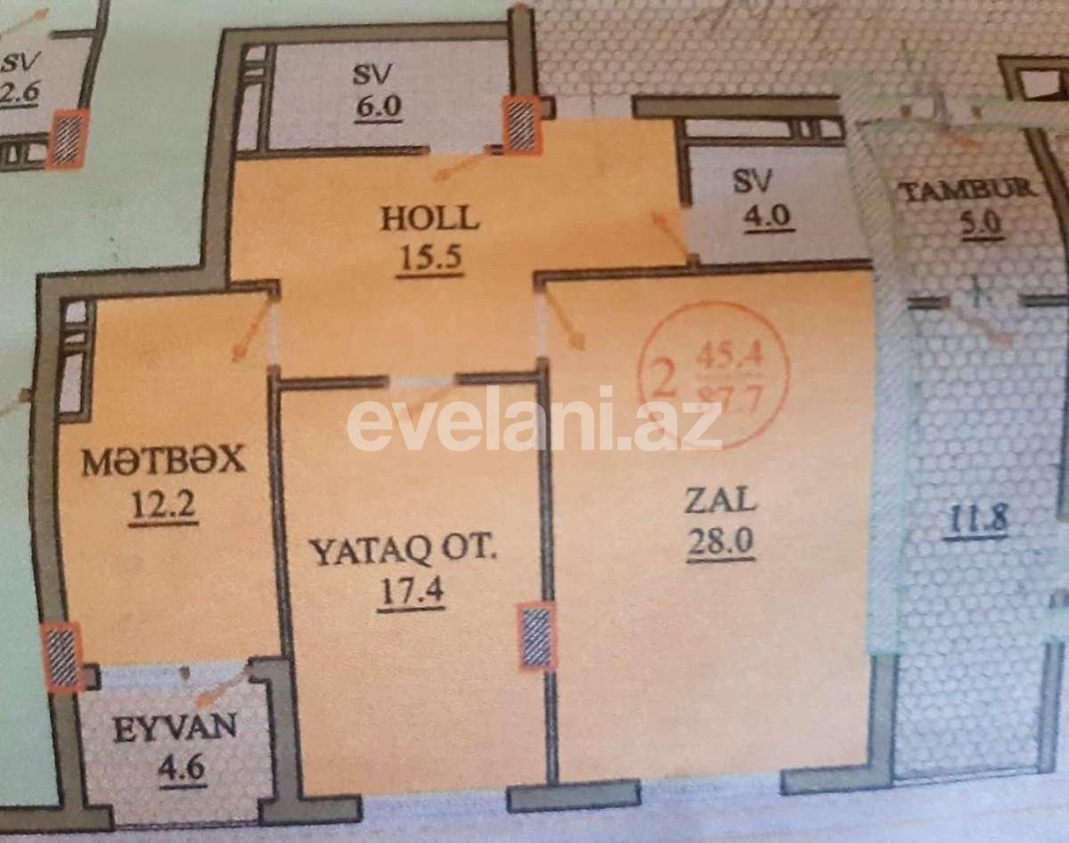 Продаётся, новостройка, 2-комнаты, 88 m², Баку, Насиминский r.