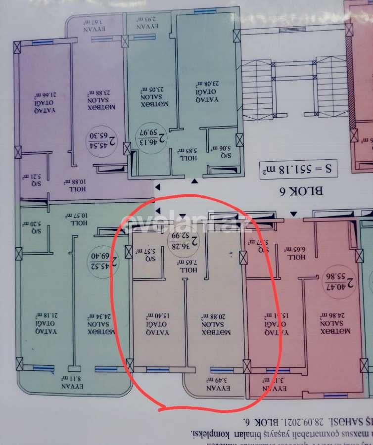 Satılır, yeni tikili, 2 otaqlı, 53 m², Sumqayıt, Sumqayıt şəhər r.