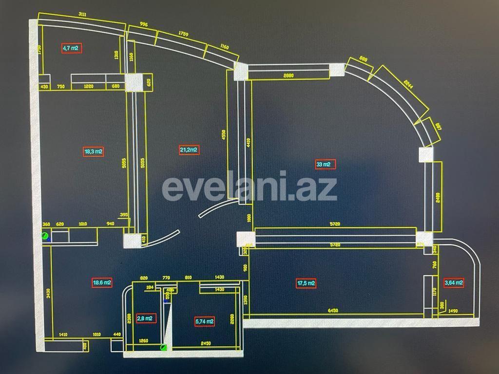 Satılır, yeni tikili, 3 otaqlı, 134 m², Bakı, Yasamal r, İnşaatçılar m.