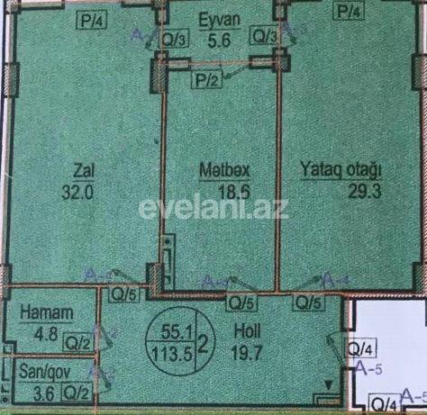 Satılır, yeni tikili, 2 otaqlı, 113.5 m², Bakı, Nərimanov r.