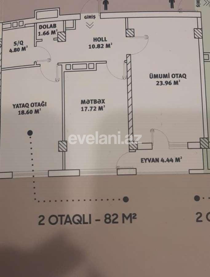 Satılır, yeni tikili, 2 otaqlı, 82 m², Bakı, Xətai r, Həzi Aslanov q, Həzi Aslanov m.