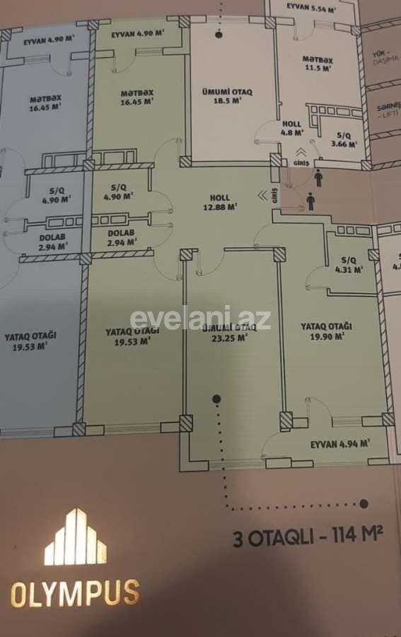 Satılır, yeni tikili, 3 otaqlı, 113.99 m², Bakı, Xətai r, Həzi Aslanov m.