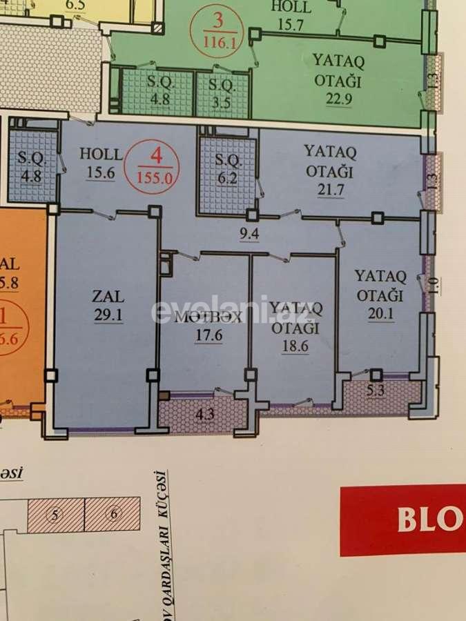 Satılır, yeni tikili, 4 otaqlı, 157 m², Bakı, Nəsimi r, Nizami m.