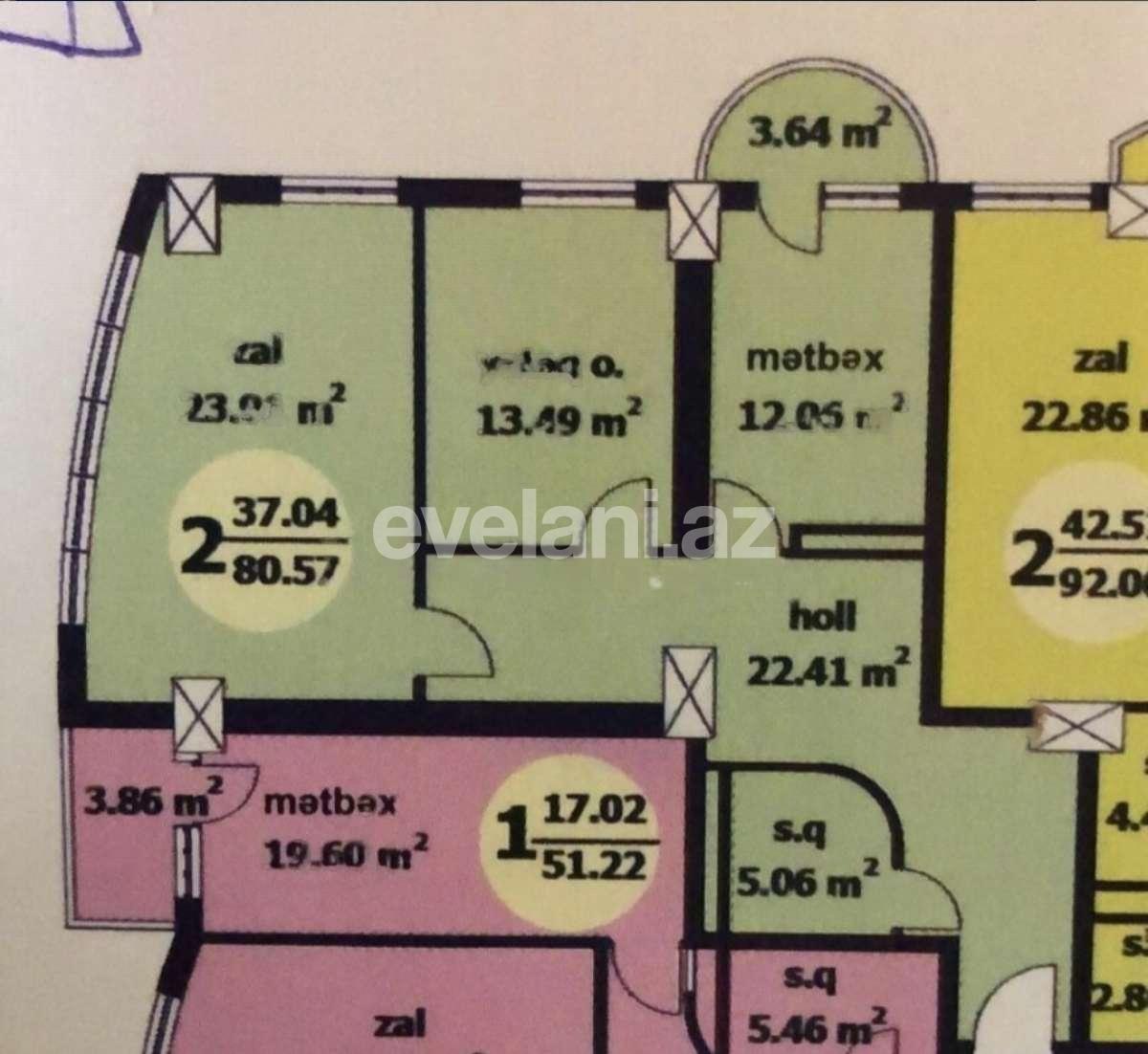 Satılır, yeni tikili, 3 otaqlı, 98.4 m², Bakı, Sabunçu r, Bakıxanov q.