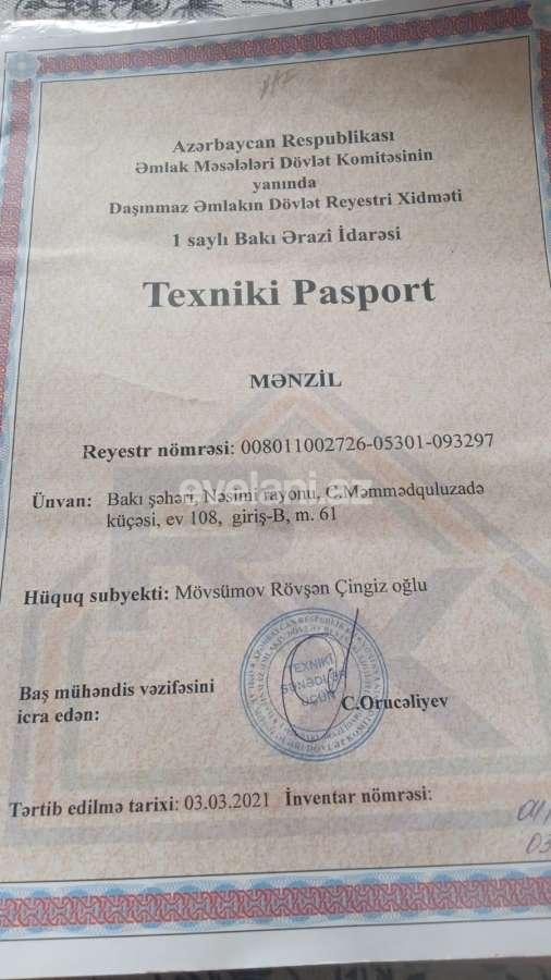 Satılır, yeni tikili, 2 otaqlı, 90 m², Bakı, Nəsimi r.