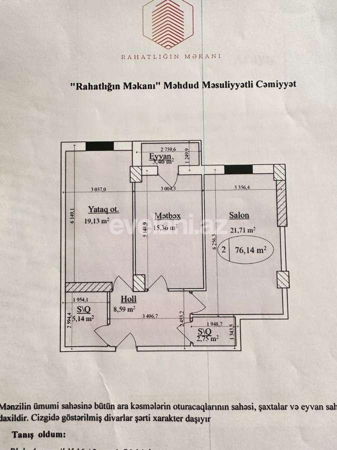 Satılır, yeni tikili, 2 otaqlı, 76.1 m², Bakı, Yasamal r, Yasamal q, 20 yanvar m.