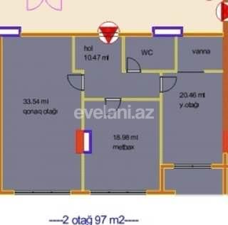 Satılır, yeni tikili, 3 otaqlı, 97 m², Bakı, Xətai r, Ağ şəhər q, Şah İsmayıl Xətai m.