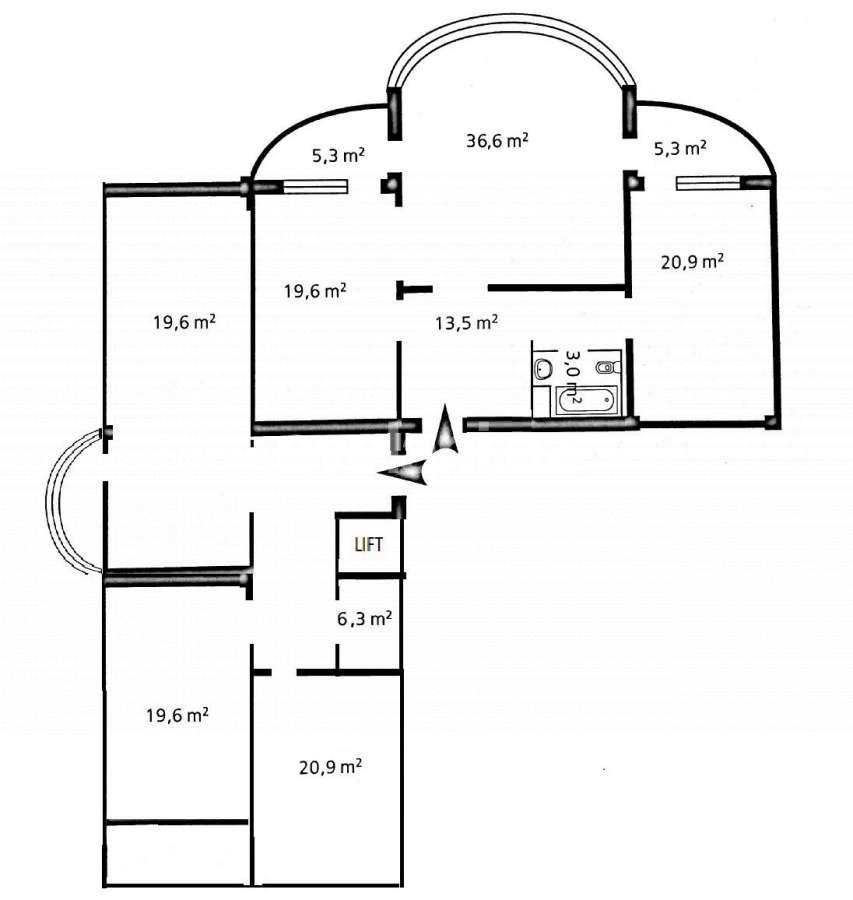 Sale, new building, 3 room, 95 m², Baku, Yasamal r, Yasamal d.