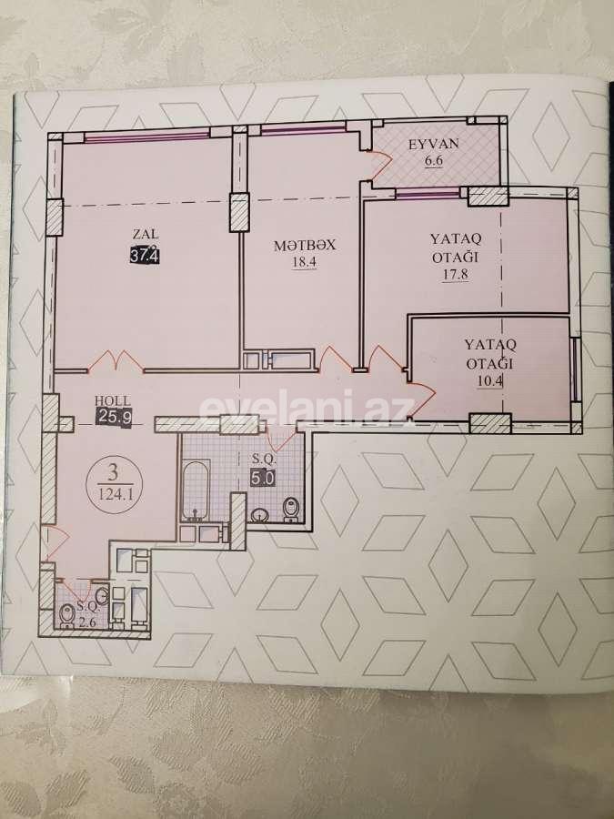 Satılır, yeni tikili, 3 otaqlı, 125 m², Bakı, Yasamal r, Yasamal q, İnşaatçılar m.