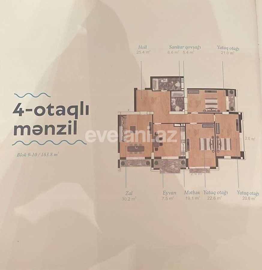 Satılır, yeni tikili, 4 otaqlı, 164 m², Bakı, Nəsimi r, Nizami m.