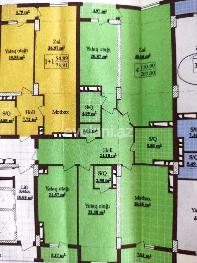 Satılır, yeni tikili, 4 otaqlı, 203 m², Bakı, Nəsimi r.