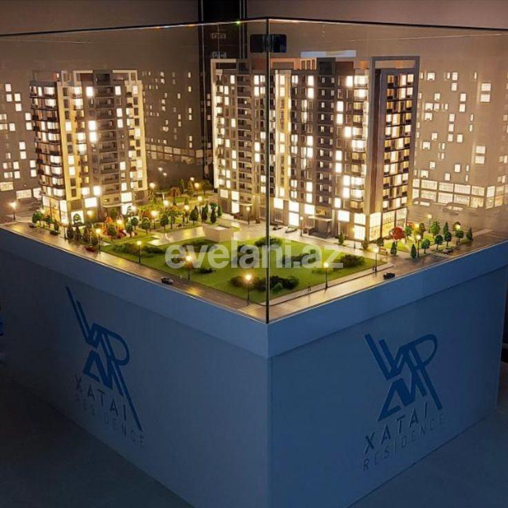 Sale, new building, 2 room, 103 m², Baku, Khatai r, Shah Ismail Khatai m.