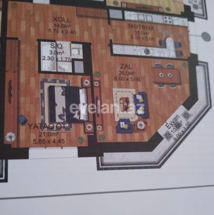 Satılır, yeni tikili, 2 otaqlı, 95 m², Bakı, Xətai r, Ağ şəhər q, Şah İsmayıl Xətai m.