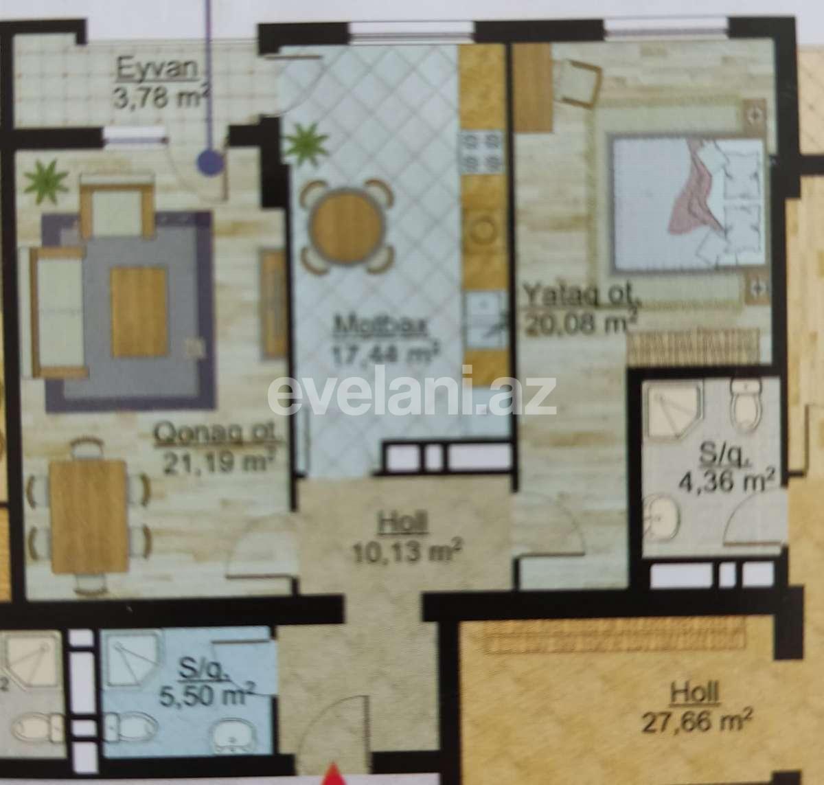 Satılır, yeni tikili, 2 otaqlı, 78 m², Bakı, Nəsimi r.