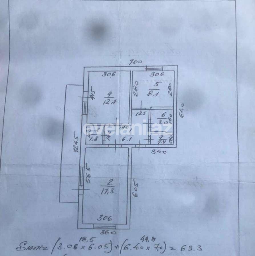 Satılır, köhnə tikili, 2 otaqlı, 62 m², Bakı, Binəqədi r, 9-cu mikrorayon q, Memar Əcəmi m.