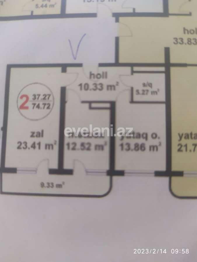 Kirayə verilir, yeni tikili, 2 otaqlı, 77 m², Bakı, Nərimanov r, Nəriman Nərimanov m.