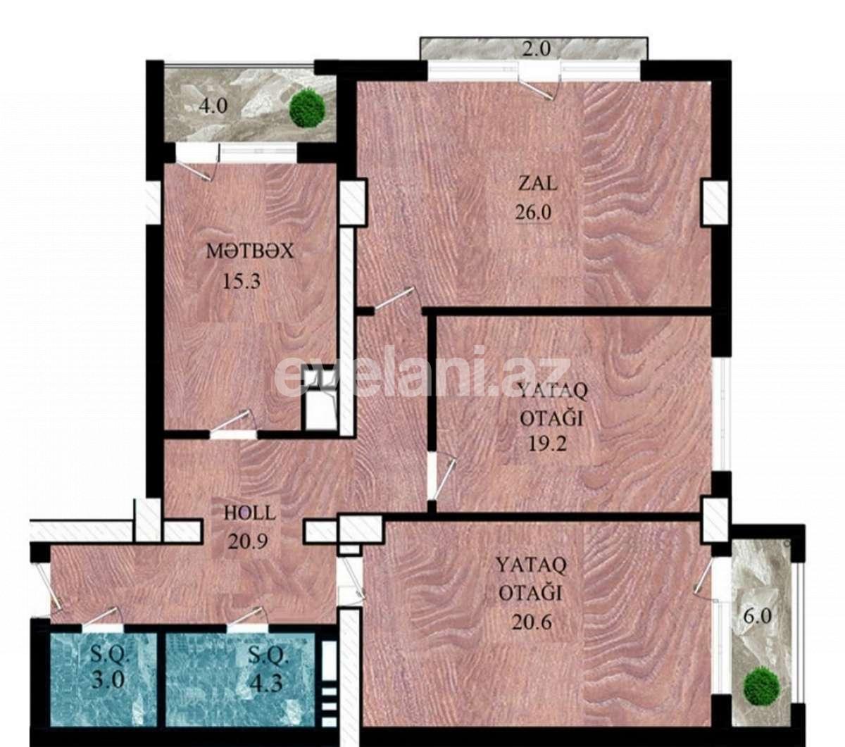 Satılır, yeni tikili, 3 otaqlı, 122 m², Bakı, Nəsimi r, 28 may m.