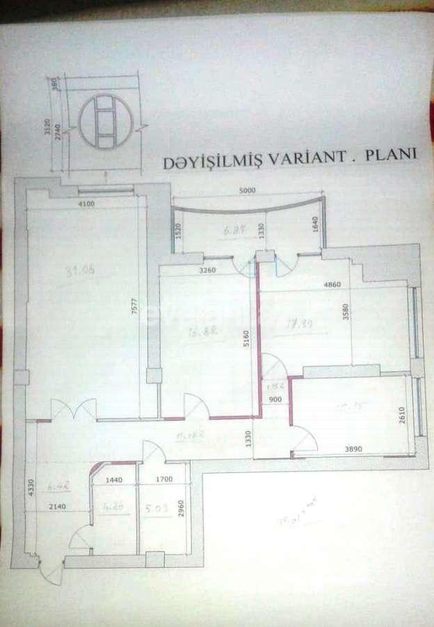 Sale, new building, 3 room, 123 m², Baku, Khatai r, Shah Ismail Khatai m.