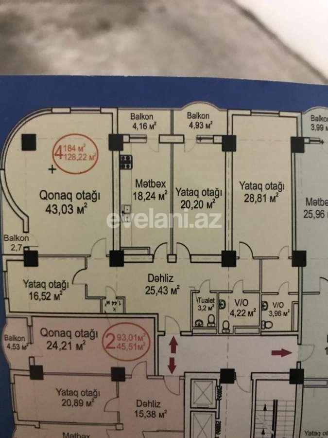 Satılır, yeni tikili, 4 otaqlı, 185 m², Bakı, Nəsimi r.