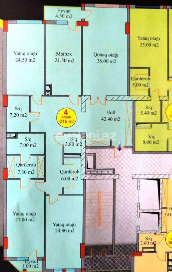 Satılır, yeni tikili, 4 otaqlı, 215 m², Bakı, Binəqədi r, Azadlıq prospekti m.