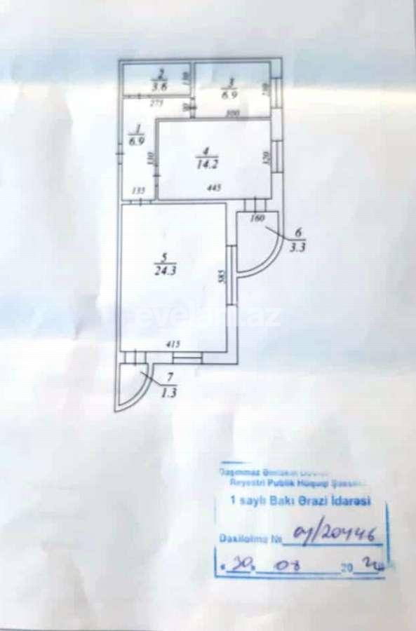 Sale, new building, 2 room, 60 m², Baku, Yasamal r, Nizami m.