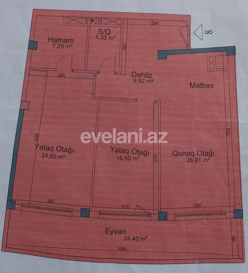 Satılır, yeni tikili, 3 otaqlı, 114 m², Bakı, Binəqədi r, 20 yanvar m.