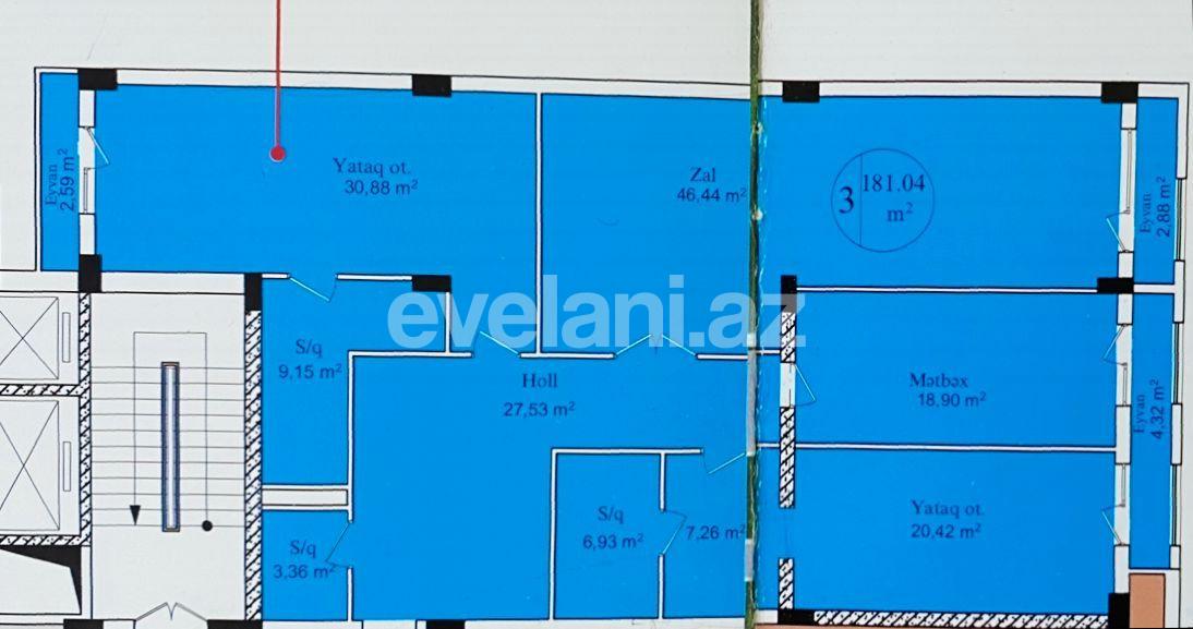 Satılır, yeni tikili, 3 otaqlı, 181 m², Bakı, Yasamal r.