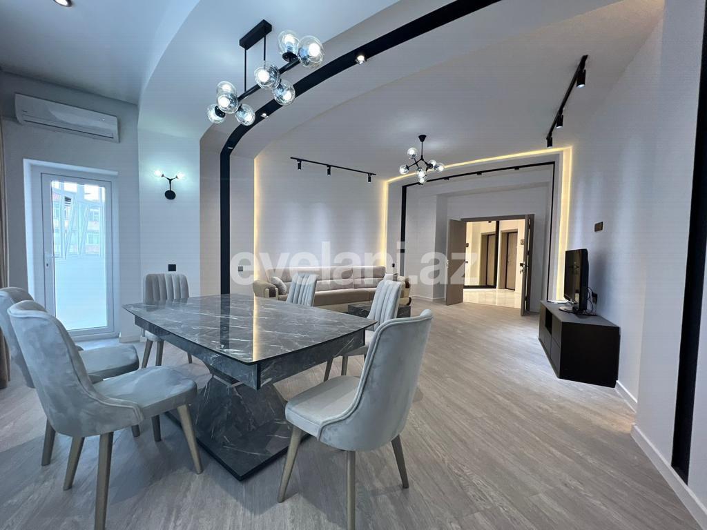 Сдаётся, новостройка, 3-комнаты, 124 m², Баку, Бинагадинский r, 8-й микрорайон p, Гянджлик m.