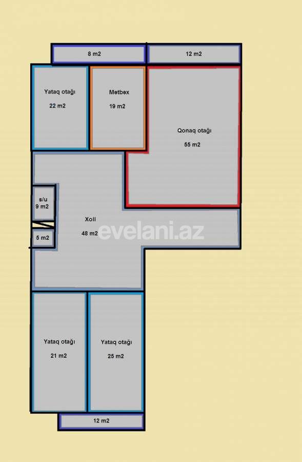 Продаётся, новостройка, 4-комнаты, 236 m², Баку, Насиминский r.