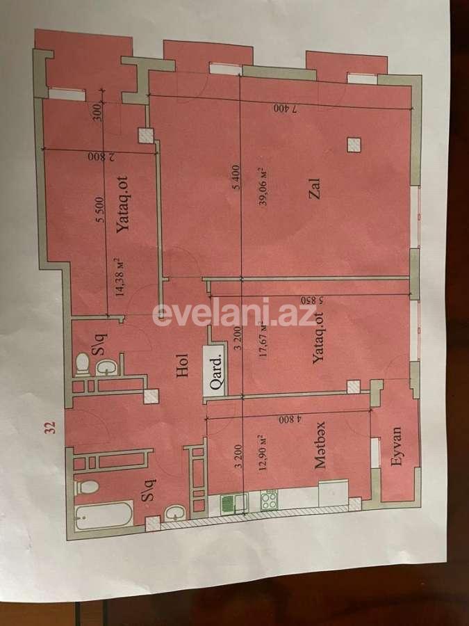 Sale, new building, 3 room, 131 m², Baku, Nasimi r.