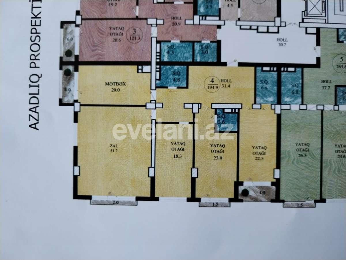 Satılır, yeni tikili, 4 otaqlı, 195 m², Bakı, Nəsimi r, 28 may m.