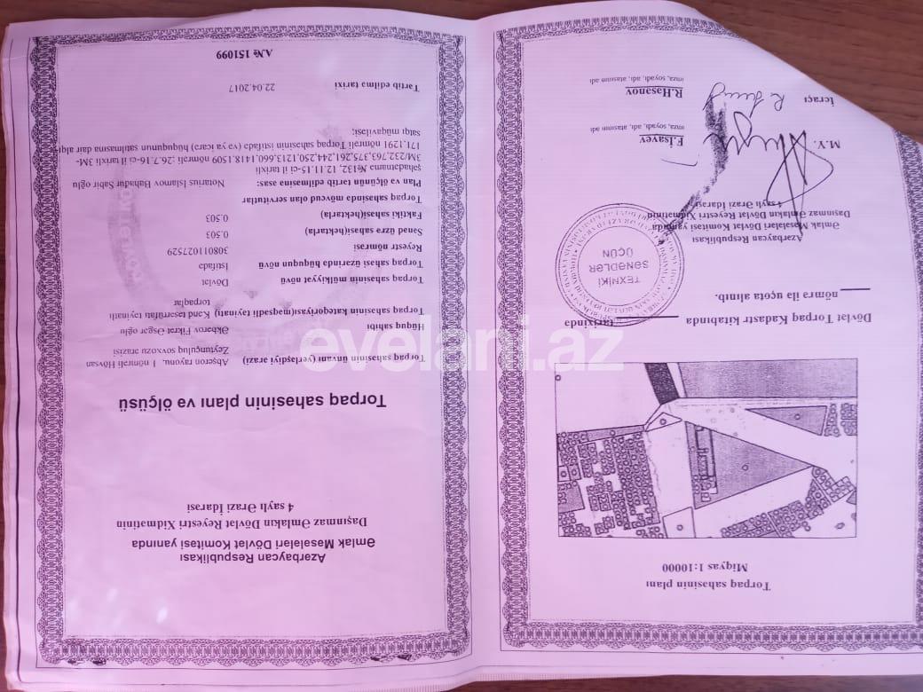 Satılır, torpaq, 2 sot, Bakı, Suraxanı r, Yeni Suraxanı q.