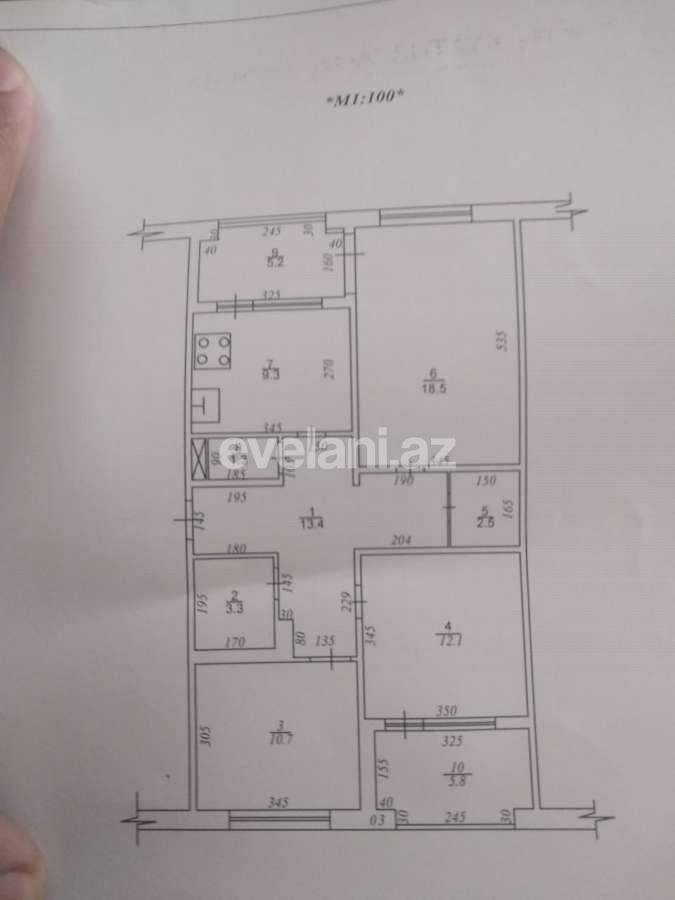 Satılır, köhnə tikili, 3 otaqlı, 80 m², Bakı, Nizami r, Xalqlar Dostluğu m.