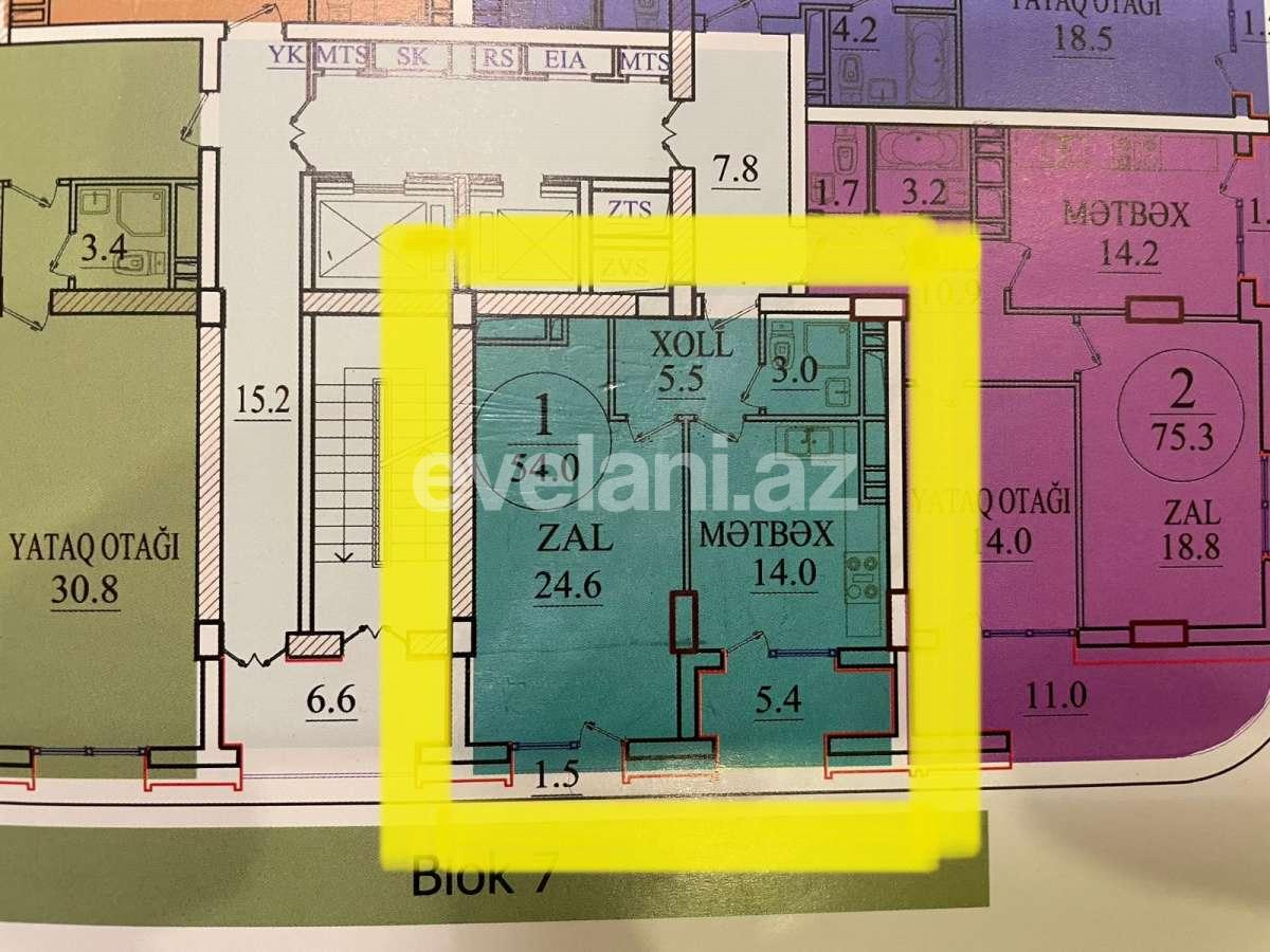 Satılır, yeni tikili, 1 otaqlı, 54 m², Bakı, Nəsimi r, 28 may m.