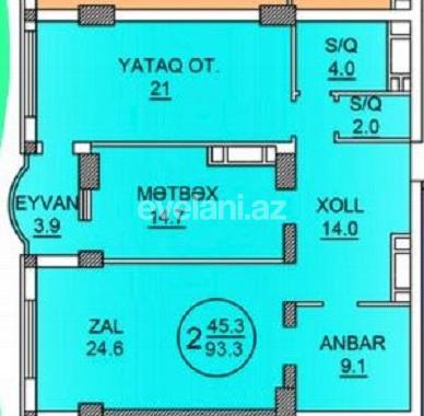 Satılır, yeni tikili, 2 otaqlı, 94 m², Bakı, Nəsimi r, Gənclik m.