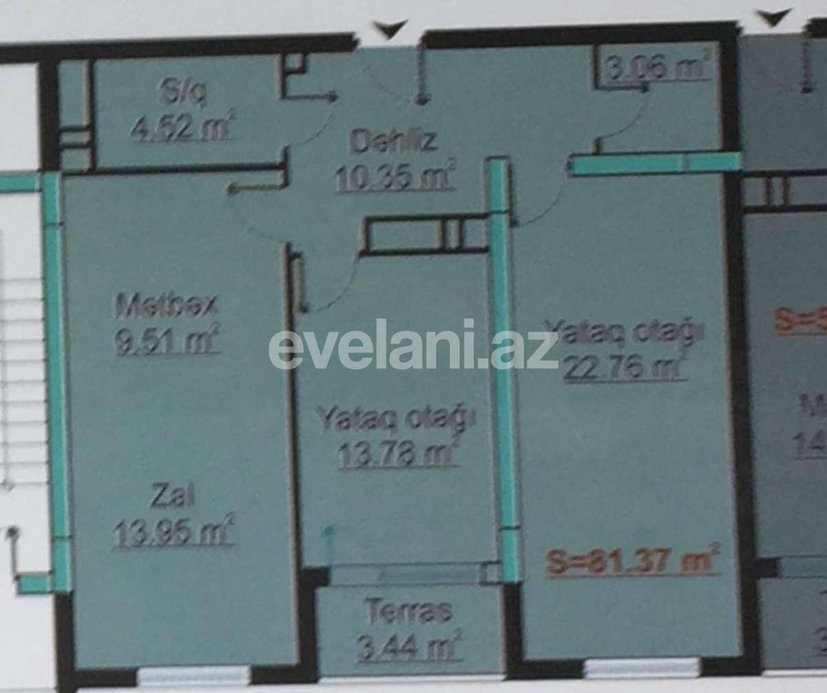 Satılır, yeni tikili, 3 otaqlı, 81.4 m², Bakı, Xətai r, Həzi Aslanov q.