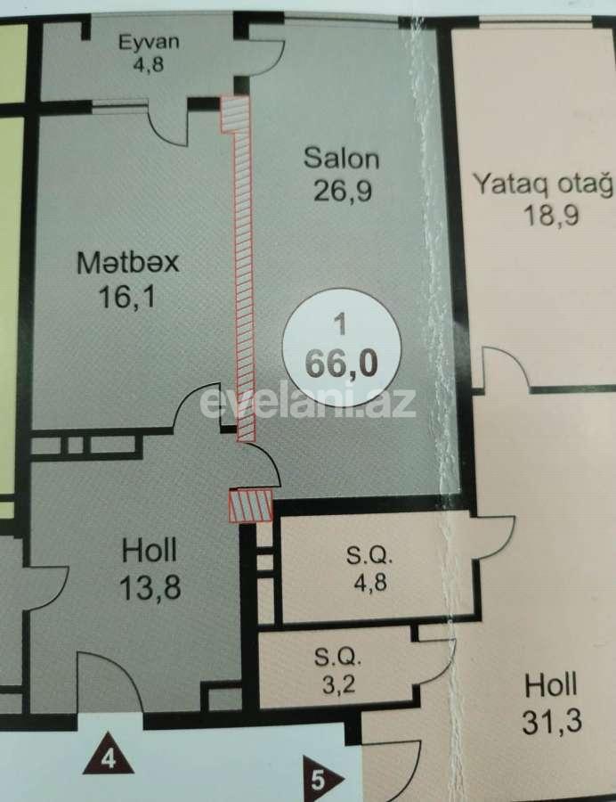 Продаётся, новостройка, 1-комнаты, 66 m², Баку, Насиминский r, 28 мая m.