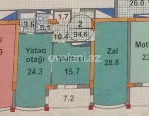 Satılır, yeni tikili, 2 otaqlı, 95 m², Bakı, Xətai r, Şah İsmayıl Xətai m.