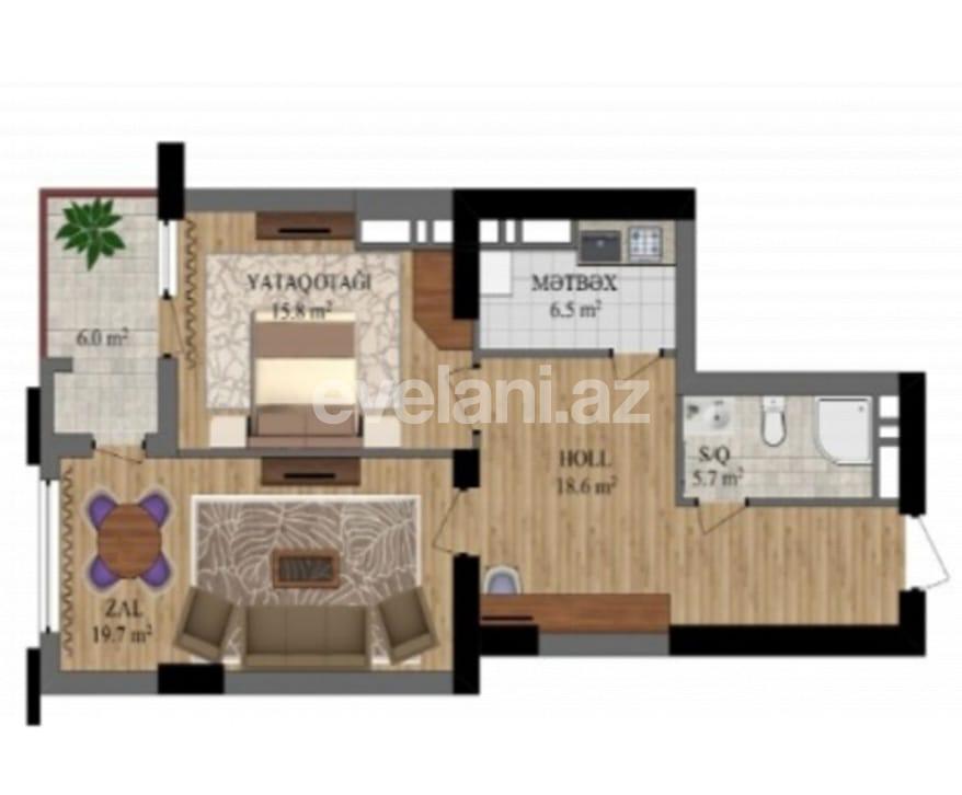 Продаётся, новостройка, 2-комнаты, 72.99 m², Баку, Насиминский r, 28 мая m.