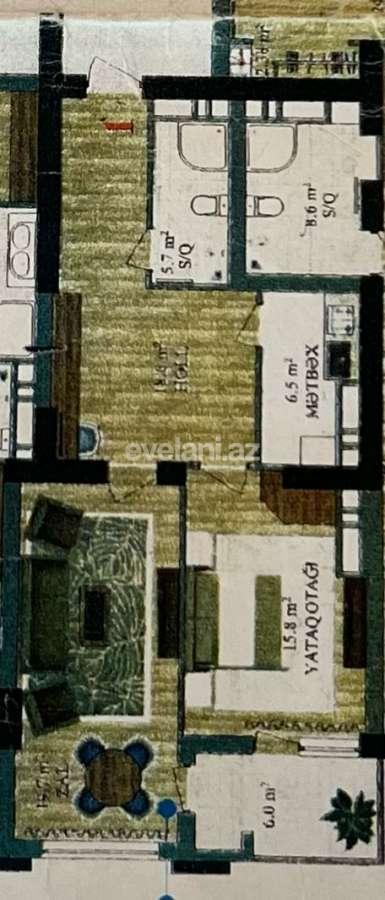 Sale, new building, 2 room, 72.2 m², Baku, Nasimi r, 28 may m.