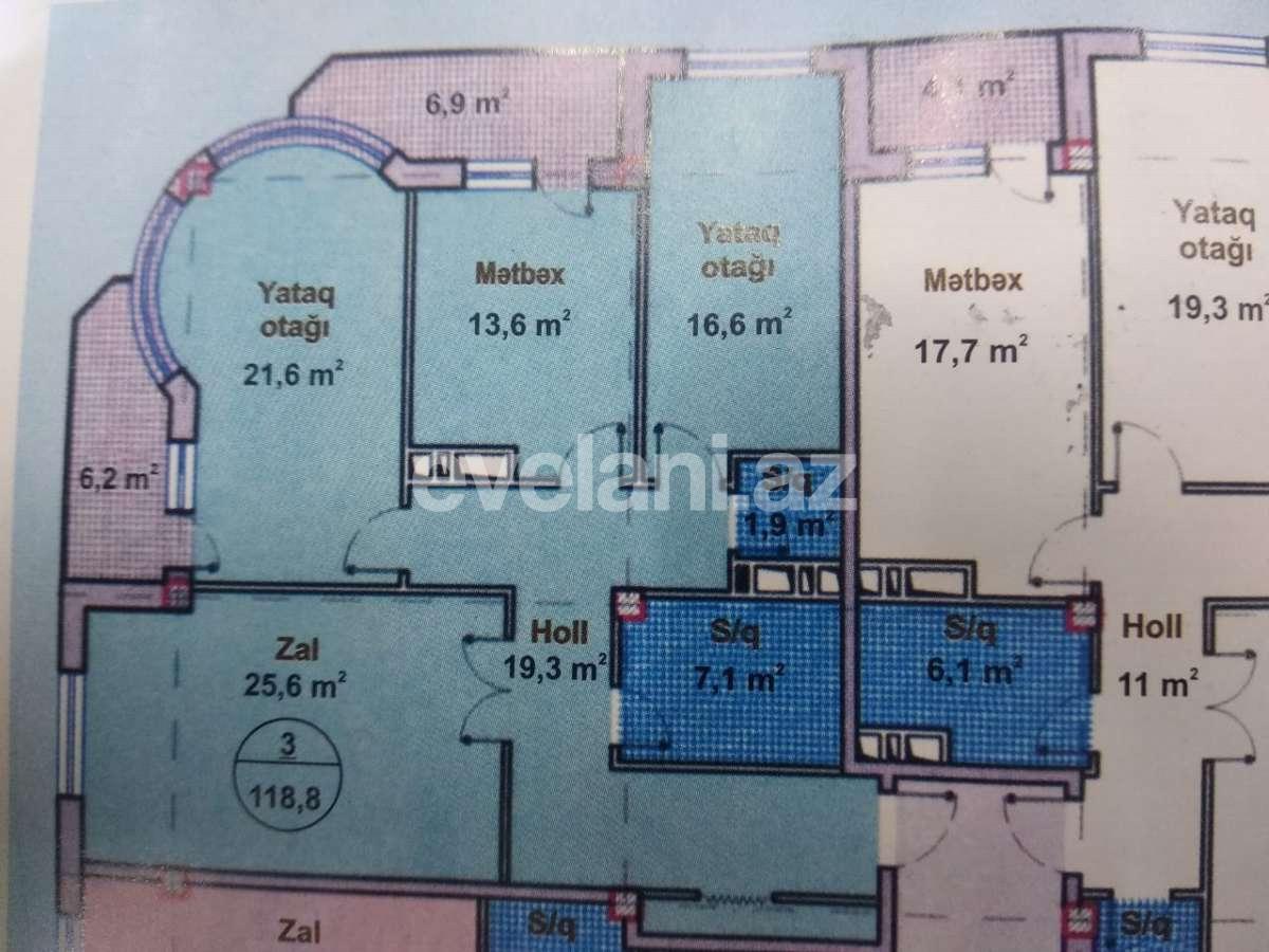 Sale, new building, 4 room, 178.98 m², Baku, Khatai r, Hazi Aslanov m.
